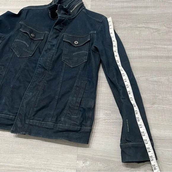 G STAR ARC CHOPPER 3D SLIM JACKET SIZE L Blue